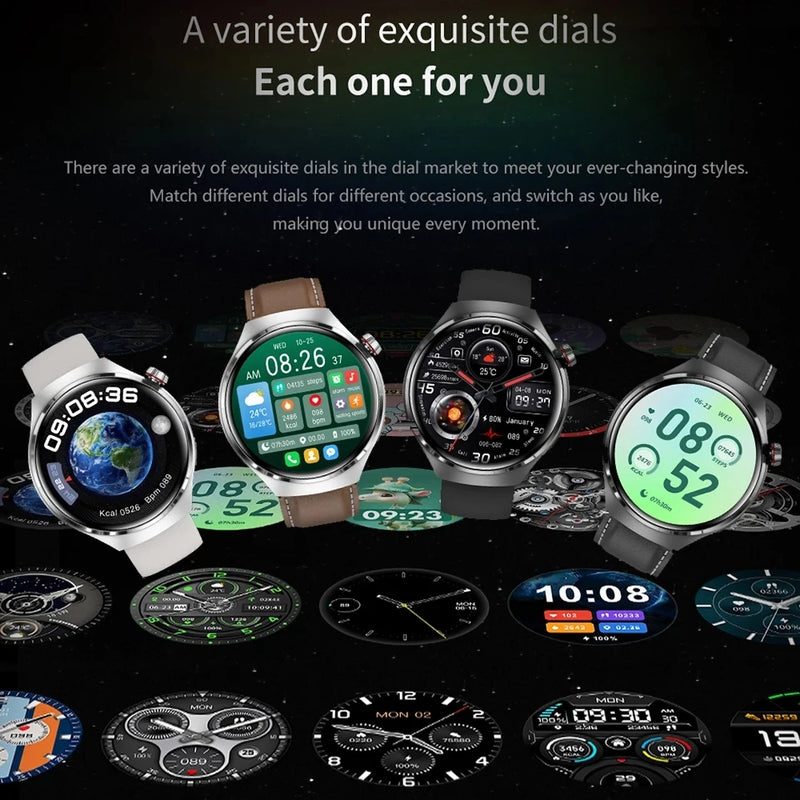 Para huawei gt4 pro relógio inteligente masculino 4 pro amoled tela hd bluetooth chamada gps nfc freqüência cardíaca açúcar no sangue smartwatch 2024 novo